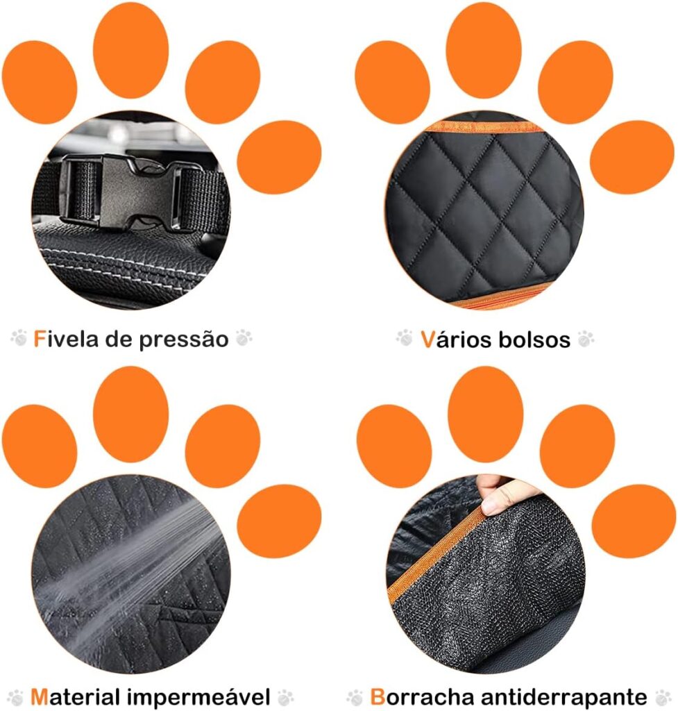 Capa de Banco de Carro 4 em 1 para Cachorros: Praticidade e Segurança para seu Pet e Veículo