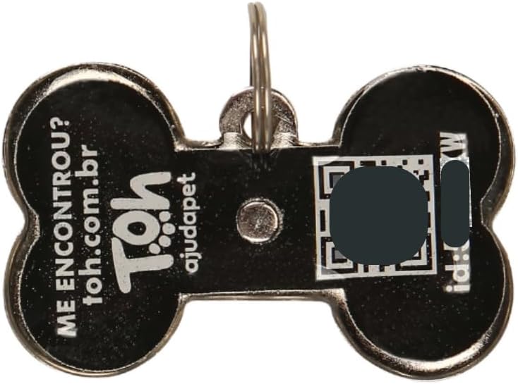51rCa0oWGOL._AC_SL1200_ Toh Coleira Avulsa com Tag ID Preto G: Segurança e Estilo para seu Pet!